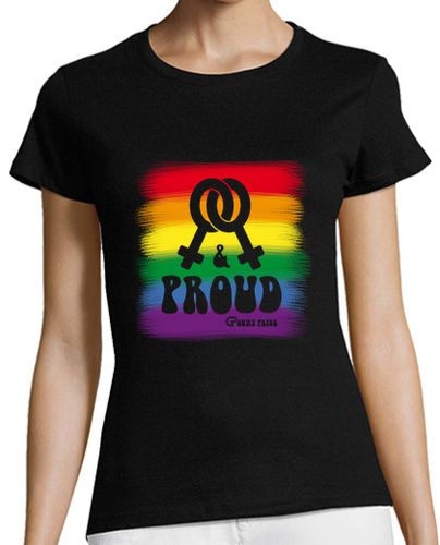 Camiseta mujer Lesbian and Proud Flag - latostadora.com - Modalova