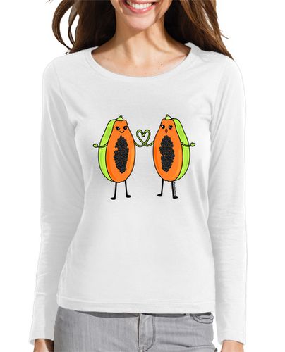 Camiseta mujer Papayas enamoradas, amor chica chica - latostadora.com - Modalova