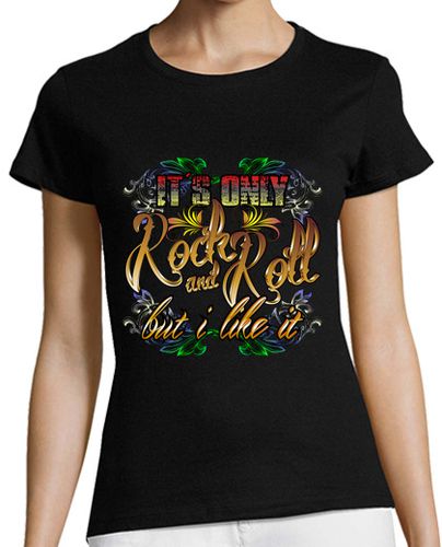 Camiseta mujer Its only rock and roll (ME) - latostadora.com - Modalova