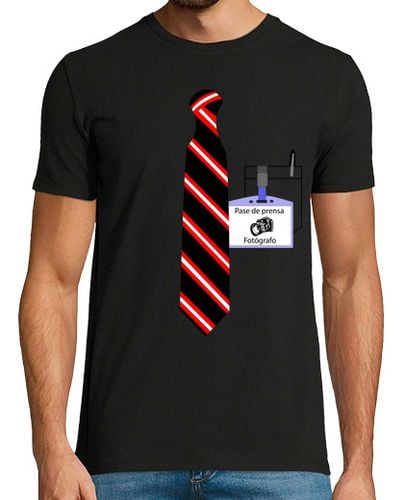 Camiseta Hombre Manga Corta Fotógrafo con corbata laTostadora - latostadora.com - Modalova