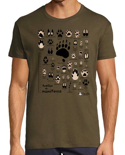 Camiseta Huellas de mamíferos ibéricos científico - latostadora.com - Modalova