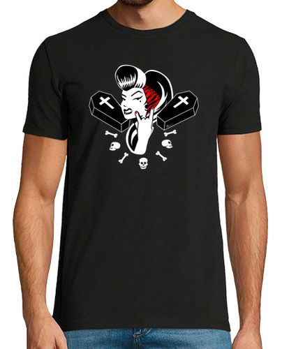 Camiseta Hombre Manga Corta Rockabilly Girl laTostadora - latostadora.com - Modalova