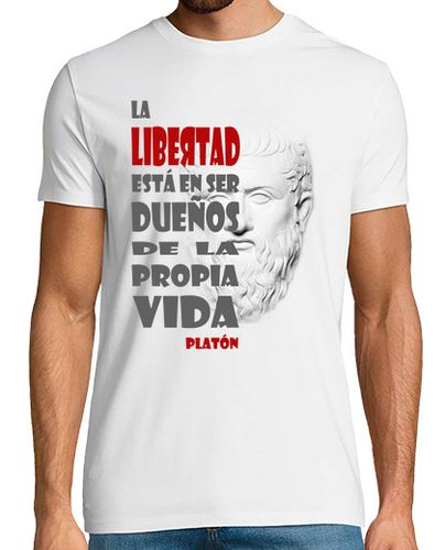 Camiseta Libertad Platón laTostadora - latostadora.com - Modalova