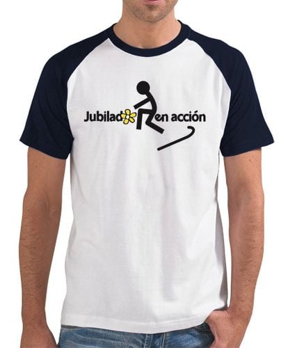 Camiseta Hombre Estilo Béisbol JUBILADO EN ACCIÓN laTostadora - latostadora.com - Modalova