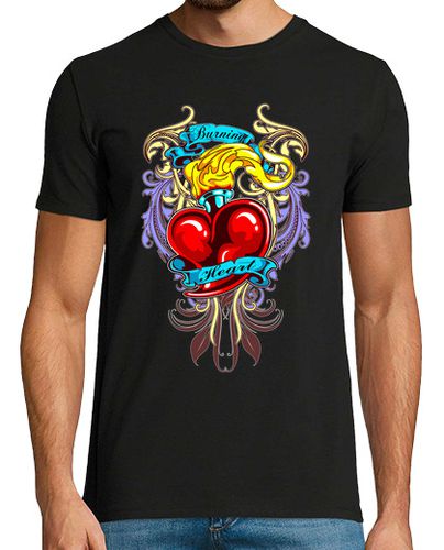 Camiseta Burning heart (H) - latostadora.com - Modalova
