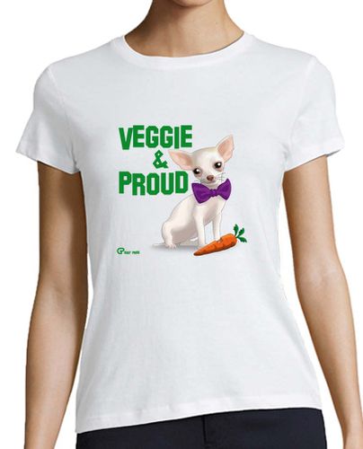 Camiseta Mujer Manga Corta Veggie and Proud laTostadora - latostadora.com - Modalova