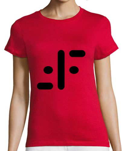 Camiseta mujer V (negro) - latostadora.com - Modalova
