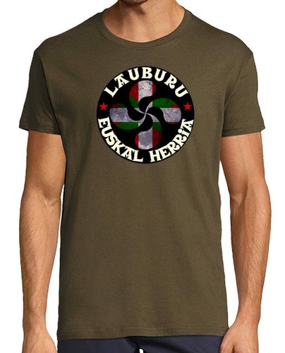 Camiseta Lauburu Euskal Herria Escudo 2 - latostadora.com - Modalova