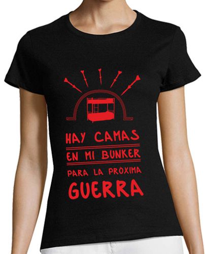 Camiseta mujer Camas en mi bunker - latostadora.com - Modalova