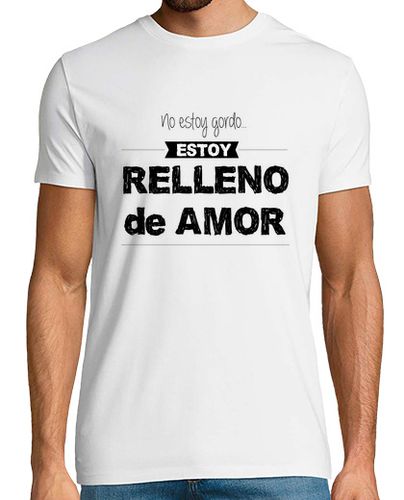 Camiseta Hombre Manga Corta Camisetas para chicos "Relleno de amor" laTostadora - latostadora.com - Modalova