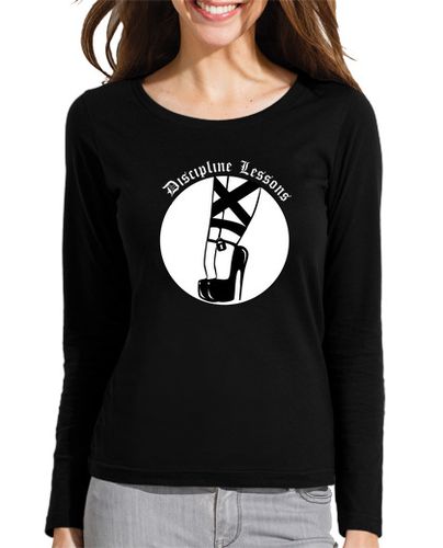 Camiseta Mujer Manga Larga Discipline Lessons laTostadora - latostadora.com - Modalova