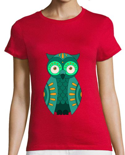 Camiseta mujer Búho verde camiseta laTostadora - latostadora.com - Modalova