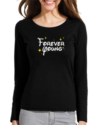 Camiseta mujer Forever Young Disney - Blanco - latostadora.com - Modalova
