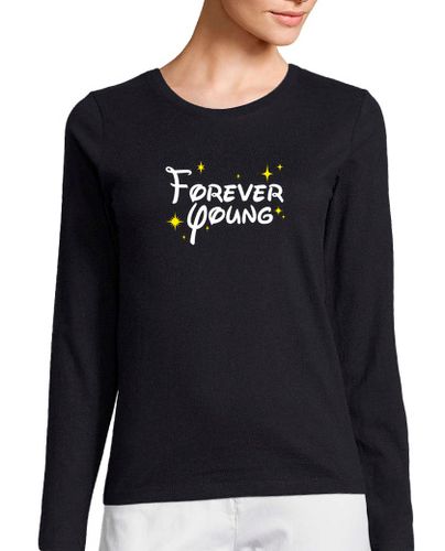 Camiseta mujer Forever Young Disney - Blanco laTostadora - latostadora.com - Modalova