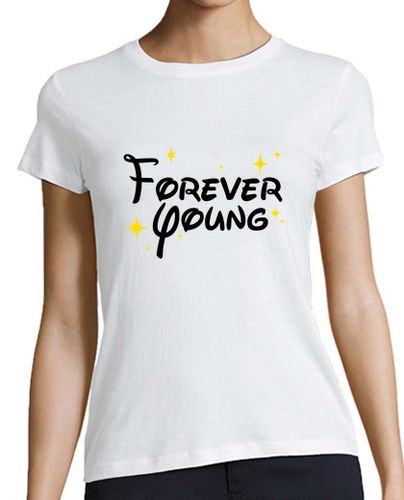 Camiseta mujer Forever Young Disney - latostadora.com - Modalova