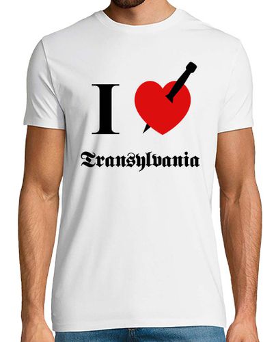 Camiseta I love Transylvania (negro fuente) laTostadora - latostadora.com - Modalova