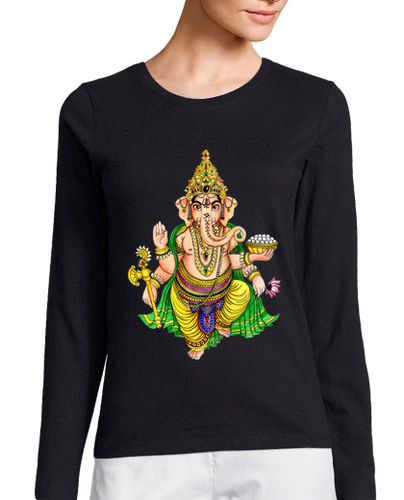 Camiseta Mujer Manga Larga Ganesha color laTostadora - latostadora.com - Modalova