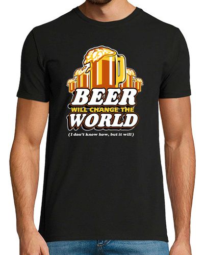 Camiseta Beer Will Change The World (I don't know how, but it will) laTostadora - latostadora.com - Modalova