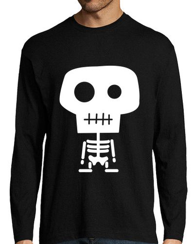 Camiseta Camiseta chico manga larga. Esqueleto varios colores - latostadora.com - Modalova