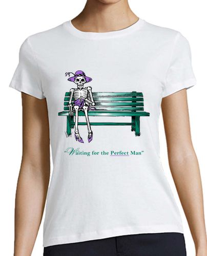 Camiseta mujer Waiting for the Perfect Man (Esperando el Hombre Perfecto) laTostadora - latostadora.com - Modalova