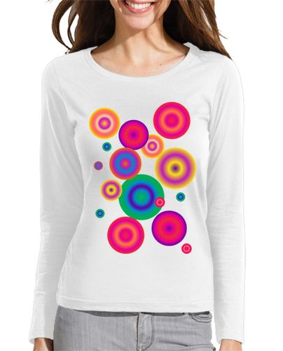 Camiseta mujer camiseta lila con circulos - latostadora.com - Modalova