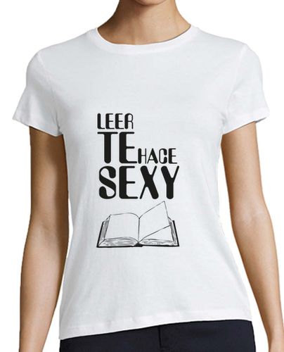 Camiseta Mujer Manga Corta Leer te hace sexy laTostadora - latostadora.com - Modalova