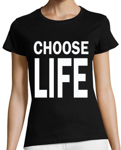 Camiseta Mujer Manga Corta Choose Life laTostadora - latostadora.com - Modalova