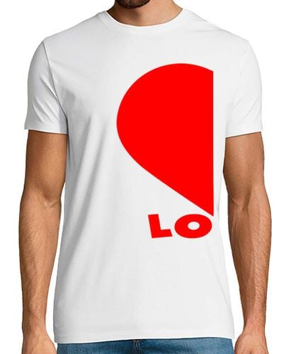 Camiseta Hombre Manga Corta parejas mitad corazones busca VE laTostadora - latostadora.com - Modalova