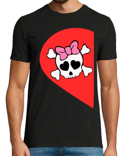 Camiseta CALAVERA MITAD ELLA . Solo disponible en latostadora laTostadora - latostadora.com - Modalova