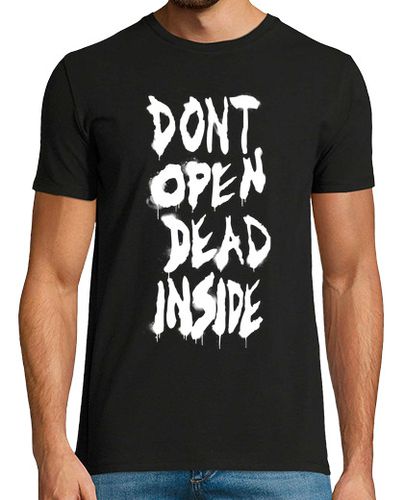 Camiseta Hombre Manga Corta Dont Open de The Walking Dead - Blanco Vertical laTostadora - latostadora.com - Modalova