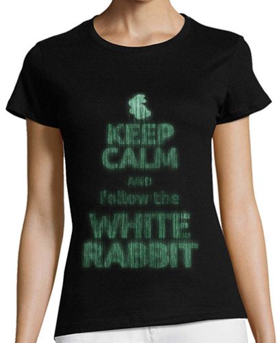 Camiseta mujer Keep calm white rabbit - latostadora.com - Modalova