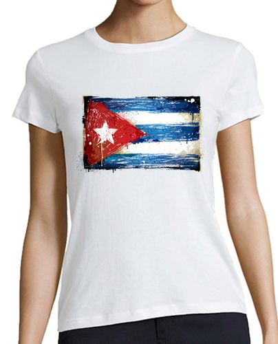 Camiseta mujer Bandera Cuba - latostadora.com - Modalova