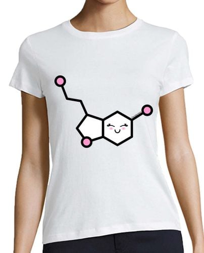 Camiseta Mujer Manga Corta Serotonina kawaii laTostadora - latostadora.com - Modalova