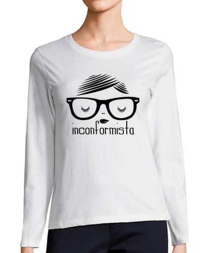 Camiseta Mujer Manga Larga Hipster inconformista laTostadora - latostadora.com - Modalova