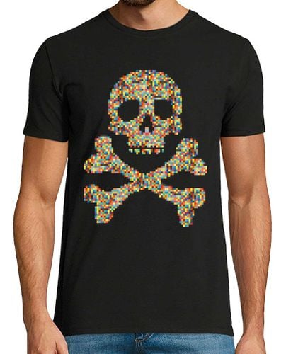 Camiseta Hombre Manga Corta Pixel Skull laTostadora - latostadora.com - Modalova