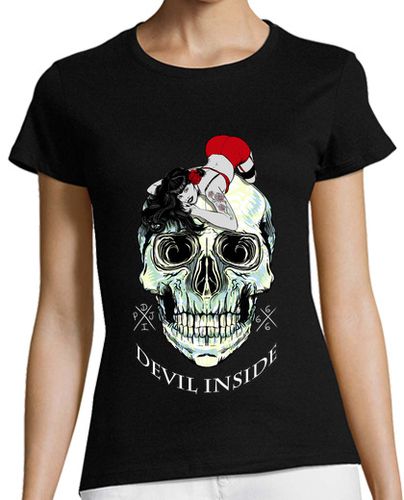 Camiseta mujer pin up devilinside laTostadora - latostadora.com - Modalova