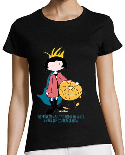 Camiseta Mujer Manga Corta Mi Principe azul Camiseta Chica laTostadora - latostadora.com - Modalova