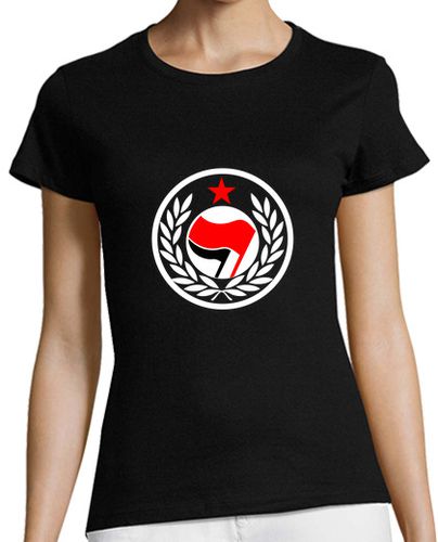 Camiseta mujer Chica - Laurel antifascista - latostadora.com - Modalova