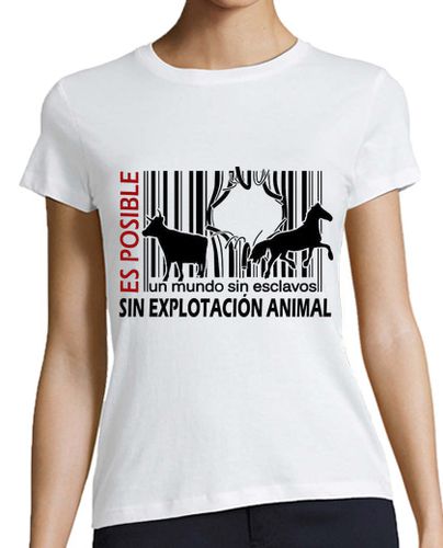 Camiseta mujer Un mundo sin esclavos - latostadora.com - Modalova