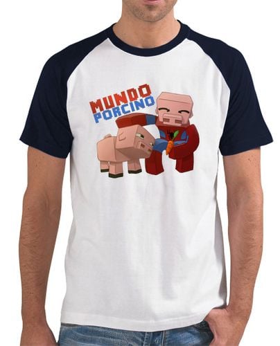 Camiseta Hombre Estilo Béisbol Mundo Porcino laTostadora - latostadora.com - Modalova