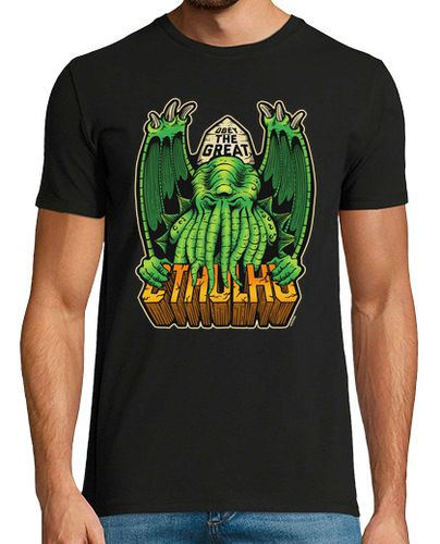 Camiseta Hombre Manga Corta El gran Cthulhu laTostadora - latostadora.com - Modalova