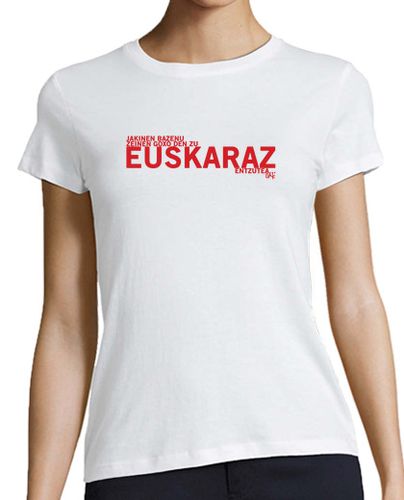 Camiseta mujer Euskaraz gorri - latostadora.com - Modalova