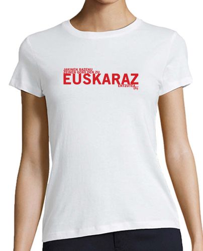 Camiseta mujer Euskaraz gorri laTostadora - latostadora.com - Modalova