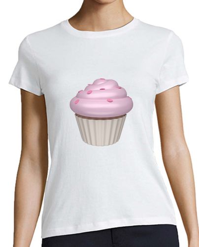 Camiseta Mujer Manga Corta Cupcake de fresa laTostadora - latostadora.com - Modalova