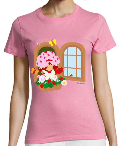 Camiseta mujer Tarta de fresa - latostadora.com - Modalova