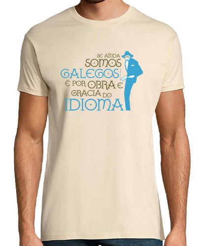 Camiseta Hombre Manga Corta CASTELAO - POR OBRA E GRACIA DO IDIOMA laTostadora - latostadora.com - Modalova