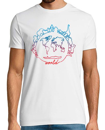 Camiseta Hombre Manga Corta Camiseta Friendly World chico laTostadora - latostadora.com - Modalova