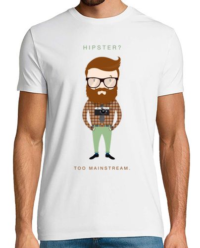 Camiseta Hipster? Too Mainstream - latostadora.com - Modalova