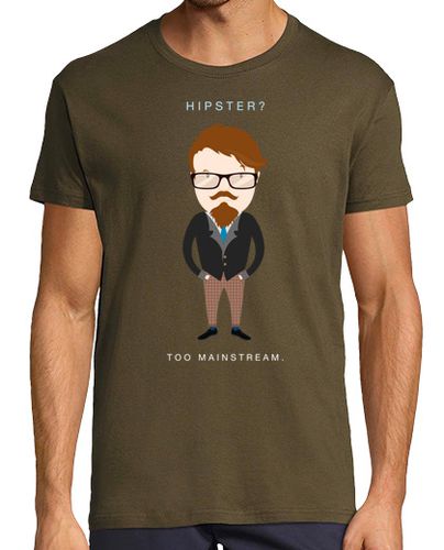 Camiseta Hipster? Too Mainstream (Camiseta Oscura - latostadora.com - Modalova