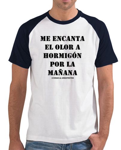 Camiseta Hombre Estilo Béisbol Camiseta béisbol arquitectura - Hormigón black - Cosas de Arquitectos laTostadora - latostadora.com - Modalova